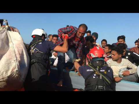 Ocean Viking rescues migrants in Mediterranean sea