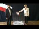 Polish president Andrzej Duda votes in presidential election