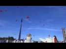 Balloon release in Brasilia in tribute to victims of COVID-19