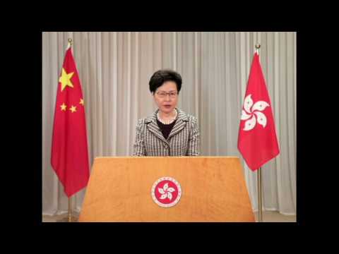 China's HK security law will only target 'small minority': Lam