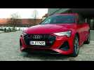 The new Audi e-tron Sportback in Catalunya red Design Preview