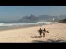 Surfers hit Ipanema beach as Rio eases virus restrictions