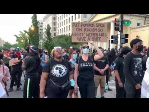 Peaceful protests continue past curfew in DC