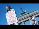 Demonstrators take to the streets of Berlin to protest against stimulus package for car industry