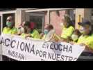 Acciona workers protest Nissan closure in Barcelona