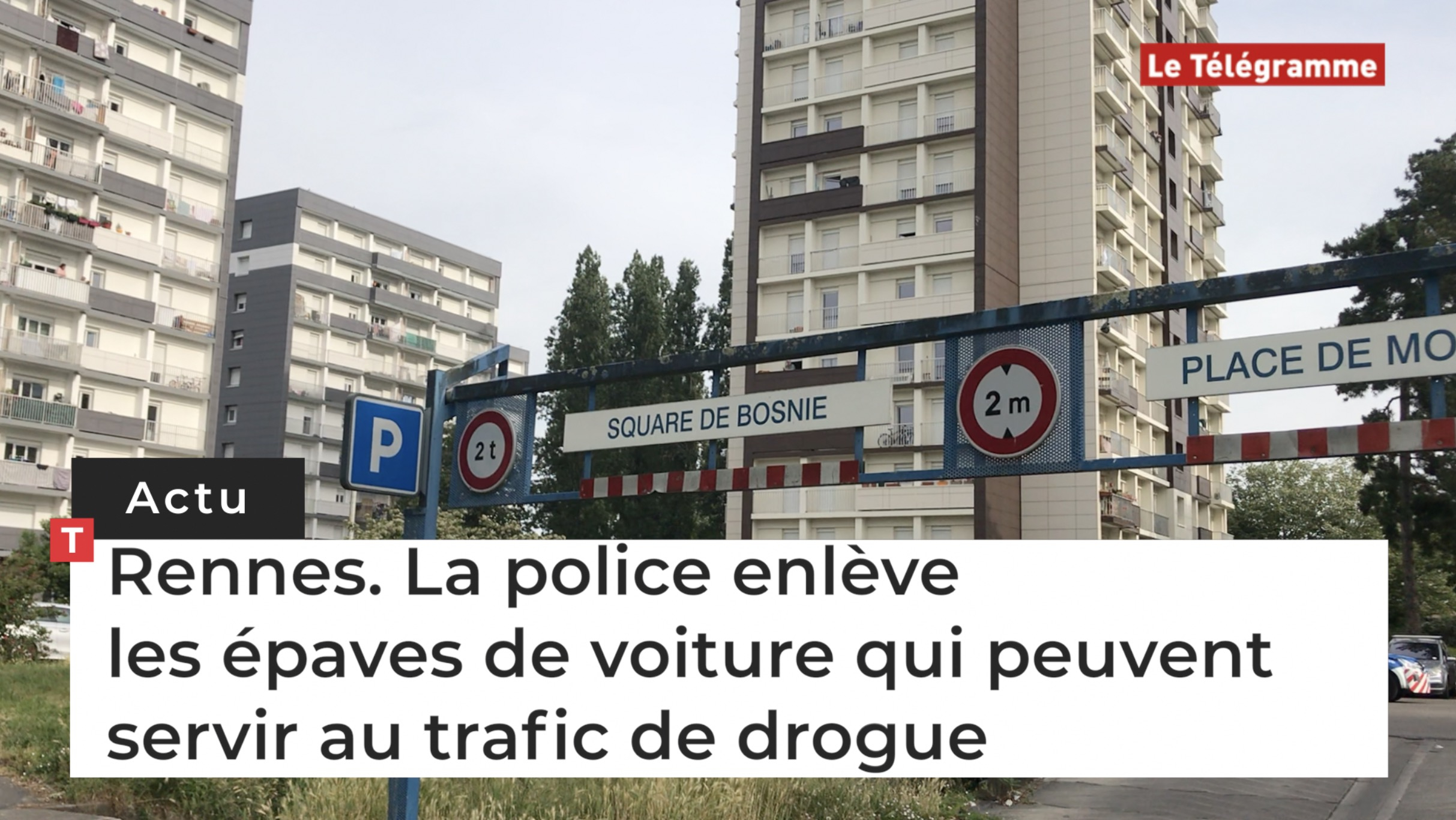 Rennes. La police enlève les épaves de voiture qui peuvent servir au trafic de drogue (Le Télégramme)