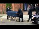 Coffin of George Floyd arrives at public memorial site