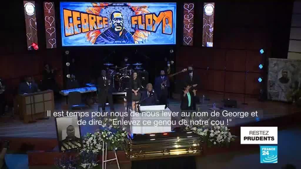 Poignante cérémonie à Minneapolis en hommage à George Floyd (France 24 FR)