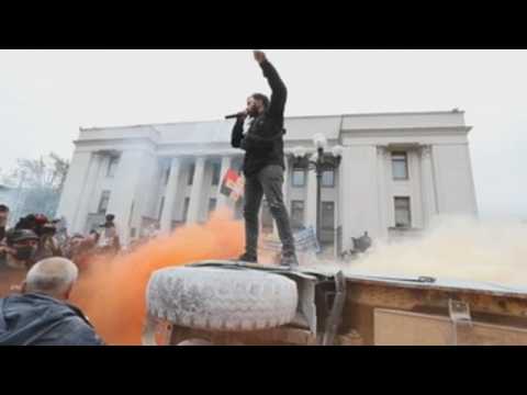 Protesters in Kiev demand resignation of interior minister