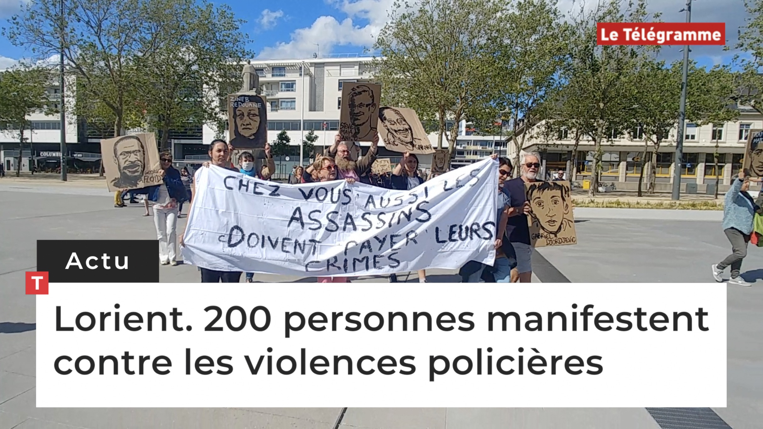 Lorient. 200 personnes manifestent contre les violences policières (Le Télégramme)