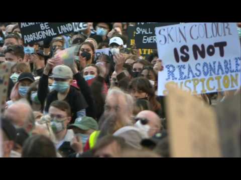 'Black Lives Matter!': Protesters rally against racism in Sydney