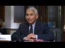 Dr Anthony Fauci arrives on Capitol Hill for Senate hearing