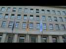 Flag-raising for the first day of Germany's EU Council Presidency