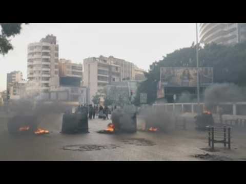 Anti-government protesters rally in Beirut