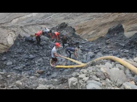 Footage of jade mines in Hpakant, Myanmar