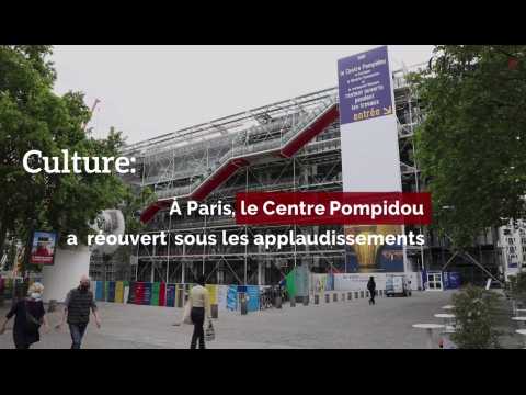 Culture: à Paris, le Centre Pompidou a réouvert mercredi sous les applaudissements