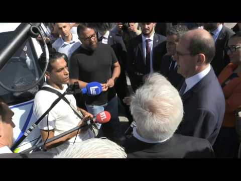 French PM visits scene of Dijon violence, meets local resident