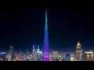 Burj Khalifa: World's tallest building lit up in COVID-19 fundraising drive