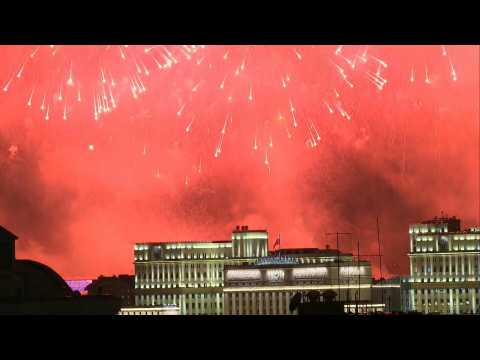 Fireworks over Moscow as Russia scales back Victory Day celebrations amid COVID-19