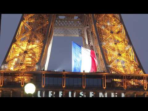 Eiffel Tower up in lights for essential workers tribute