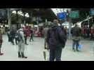 Masks the new normal as commuters fill Paris' Gare Saint-Lazare