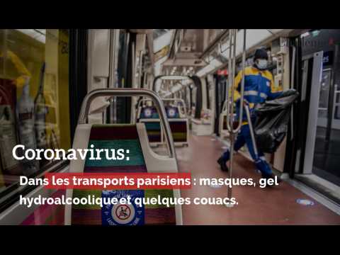 Coronavirus: Dans les transports parisiens : masques, gel hydroalcoolique et quelques couacs.