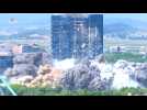 North Korean TV releases video of liaison office demolition