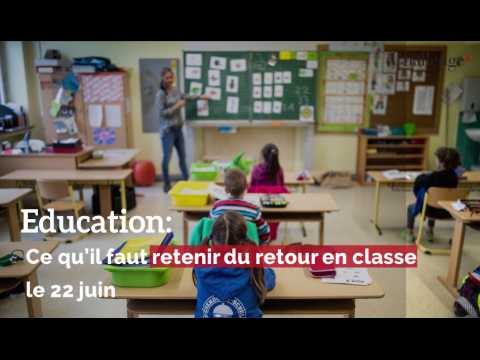 Education: Ce qu'il faut retenir du retour en classe le 22 juin