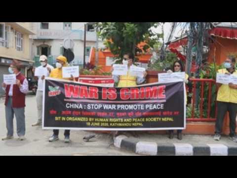 Protest in Nepal against India-China border tension