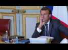 Macron sits in on virtual, post-Covid EU summit