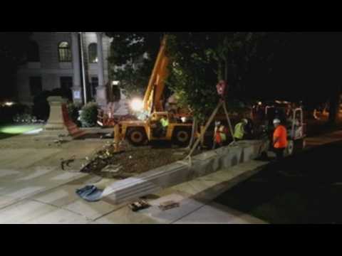 Confederate monument removed from Georgia square