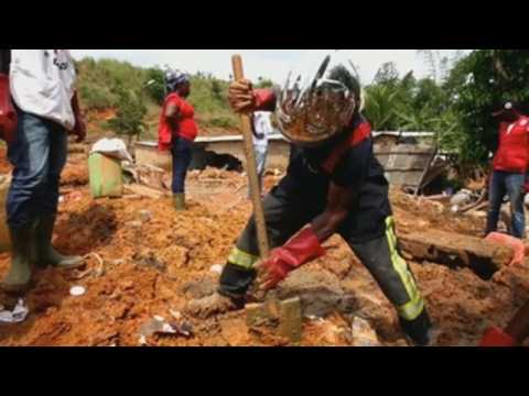 Rescue works continue after landslide in Ivory Coast