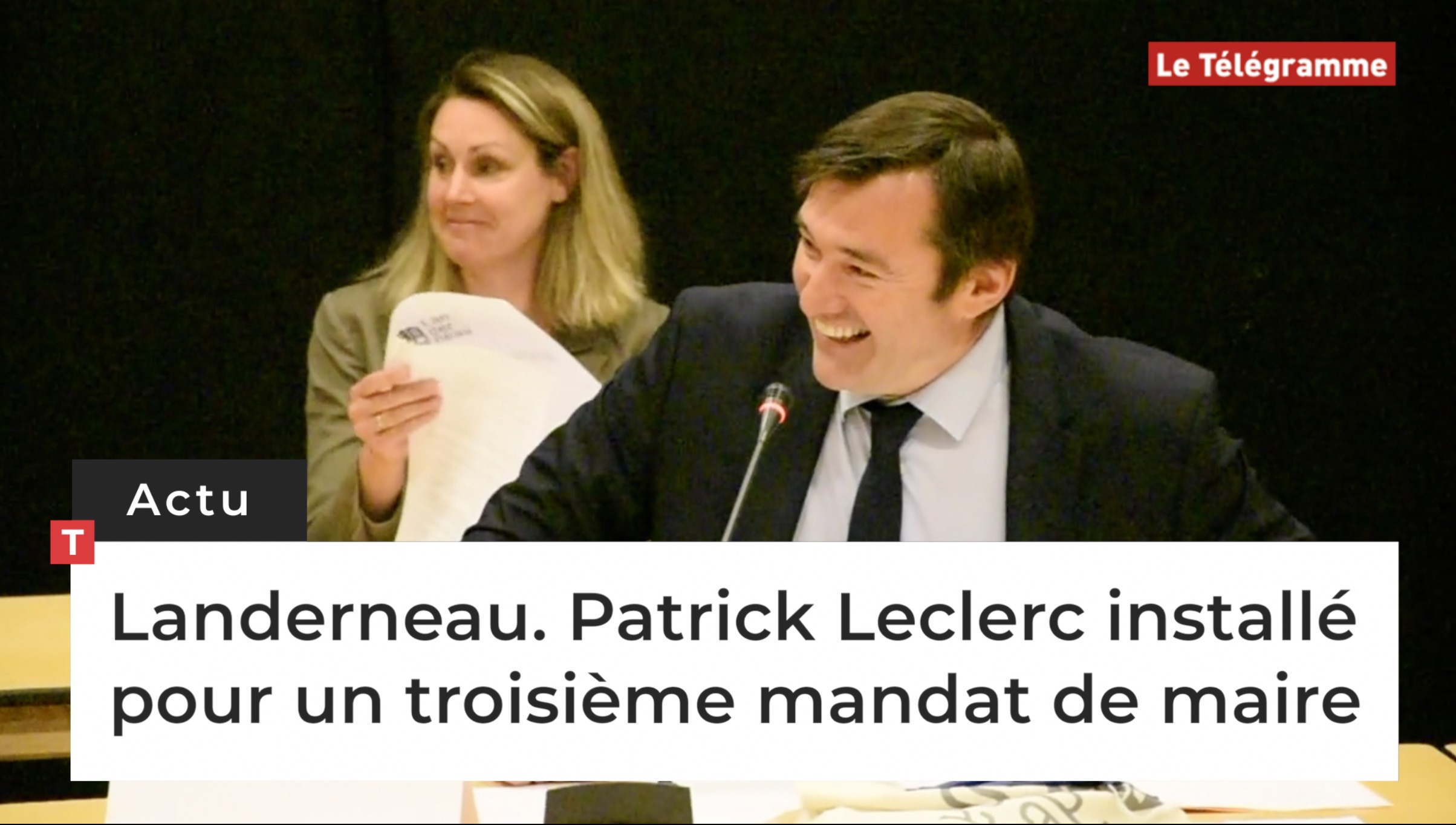 Landerneau. Patrick Leclerc installé pour un troisième mandat de maire (Le Télégramme)