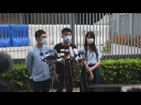 Joshua Wong, Demosisto members talk about Pompeo's position on Hong Kong