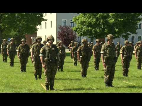 Swiss soldiers hold ceremony to mark end of emergency COVID-19 mobilisation