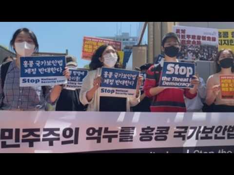 South Koreans support Hong Kong protest against Beijing's national security bill