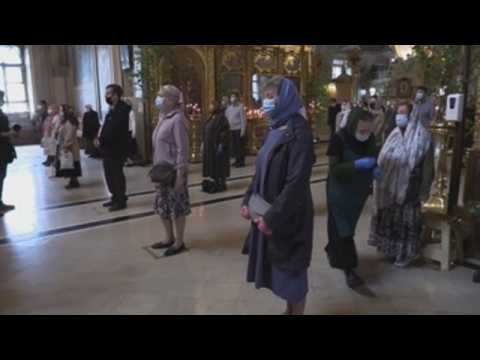 Russian Orthodox celebrate Holy Trinity day