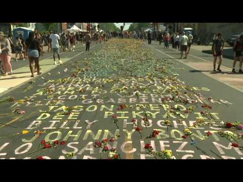 George Floyd's makeshift memorial becomes site of citizen action