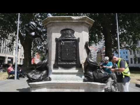 Edward Colston statue pulled down by protesters in Bristol