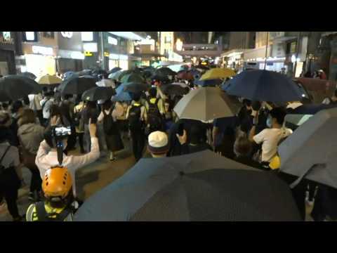 Hong Kongers rally to mark one year of demonstrations