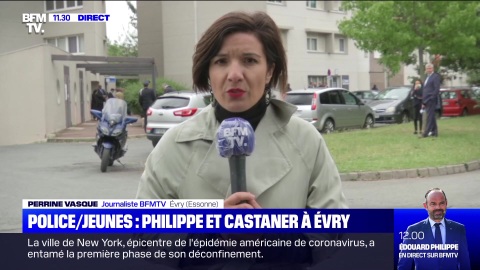 Police/Jeunes: Philippe et Castaner à Évry (3) - 09/06  (BFM TV)