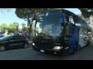 Football/Serie A: Team buses arrivals as Bergamo's Atalanta return to action - Label : AFPTV - First images - Category : Sport