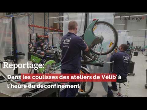 Reportage: Dans les coulisses des ateliers de Vélib' à l'heure du déconfinement