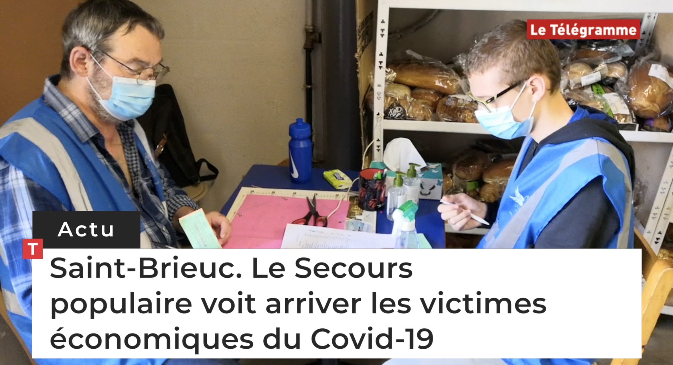 Saint-Brieuc. Le Secours populaire voit arriver les victimes économiques du Covid-19 (Le Télégramme)