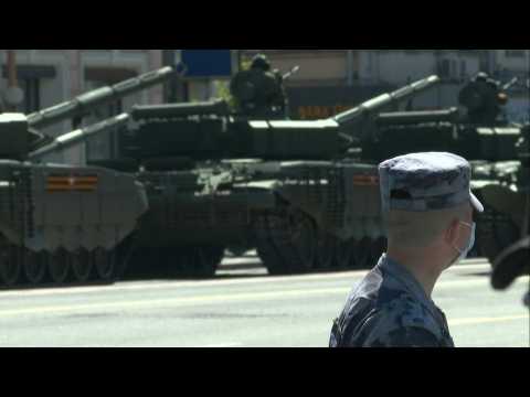 75th anniversary of Soviet victory over Nazi Germany: Military parade around the Red Square