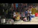 Images from Hanzheng Street Wholesale Market area in Wuhan - Label : AFPTV - First images - Category : News
