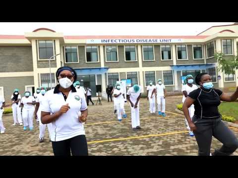 Nurses in Nairobi practice Zumba for good mental health during pandemic