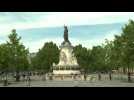 Walkers, skaters and general public return to Paris' Republique