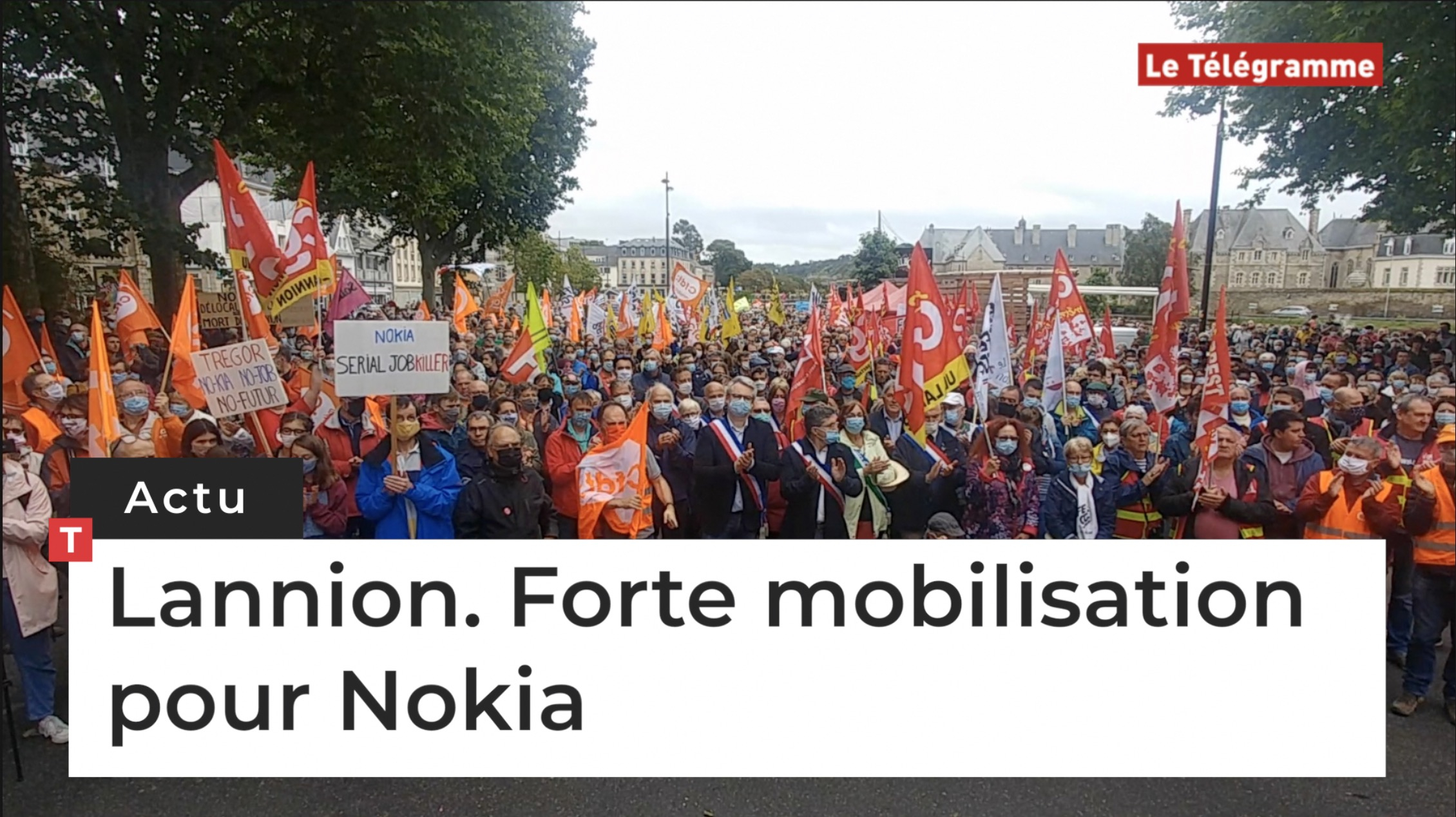 Lannion. Forte mobilisation pour Nokia (Le Télégramme)