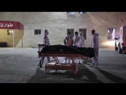 COVID-19 victim funeral amid quarantine in West Bank